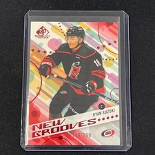 2025-26 SP Game Used Ryan Suzuki New Grooves /299 RED #NG-24 Hurricanes RC