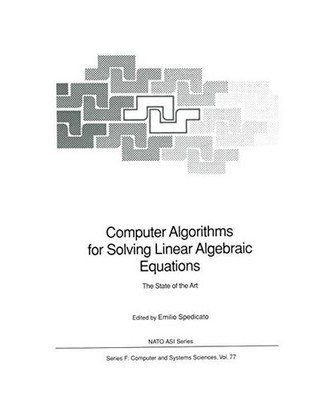 Computer Algorithms for Solving Linear Algebraic Equations: The State of the Art