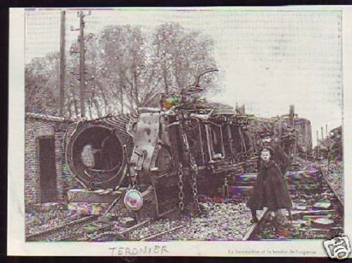 1900 -- ACCIDENT DE TRAIN DE TERGNIER D877 - Picture 1 of 1