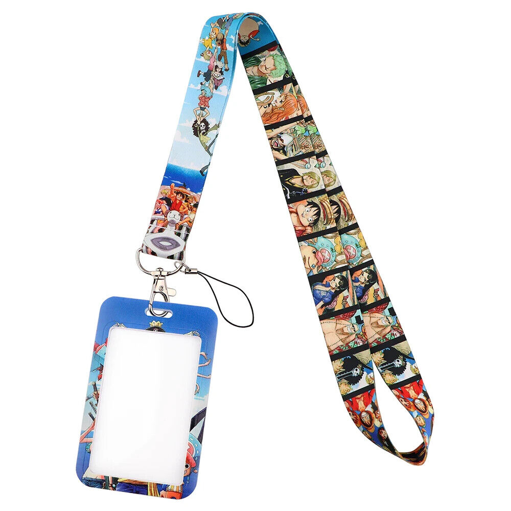 One Piece Anime Series Monkey D. Luffy Themed Lanyard With ID Badge Holder