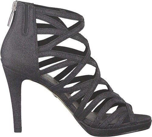 Tamaris Sandali Scarpe Da Donna Tacco Alto 10 Aperte Nero Black Glam Taglia 39 - Bild 2 von 8