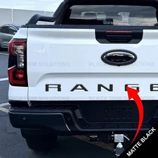 Matte Black Tailgate Insert Decals Letters Stickers For Ford Ranger 2024 2025