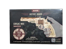 ROKR Justice Guard 3D Wooden Puzzle Corsac M60 Revolver Robotime NEW Sealed