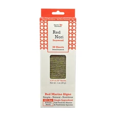 Red Seaweed, 30 Sheets, 1 oz, Dried Fish Food for Marine & Freshwater Aquariums