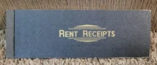 Vintage Book of Rent Receipts unused Vintage Rent Booklet (E)