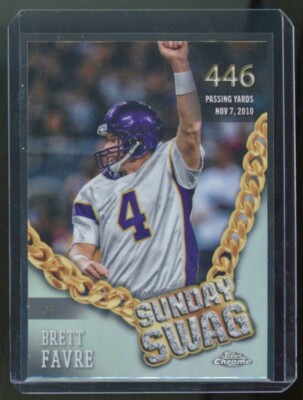 Swag Insert BRETT FAVRE 2024 Topps Chrome Football Refractor Sunday Swag Insert #SS ...