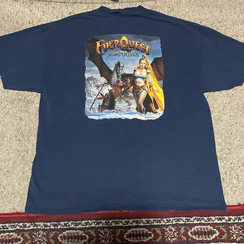 EVERQUEST EQ LAUNCH PARTY SHIRT XL SCARS OF VELIOUS LAS VEGAS NOVEMBER 2000