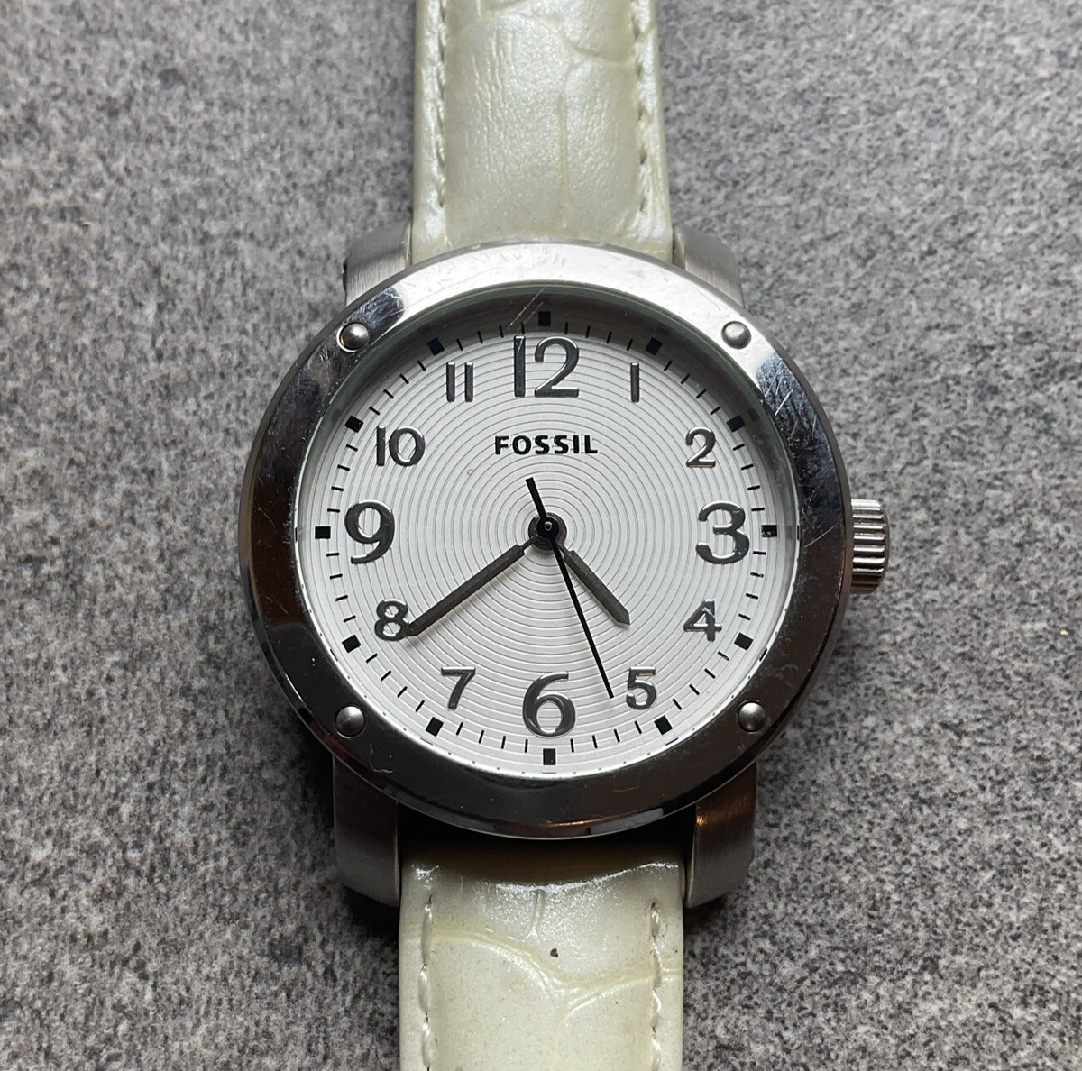 FOSSIL Women\'s BQ3495 Rose Gold, White Genuine Leather Watch s-l1200.jpg main image 3