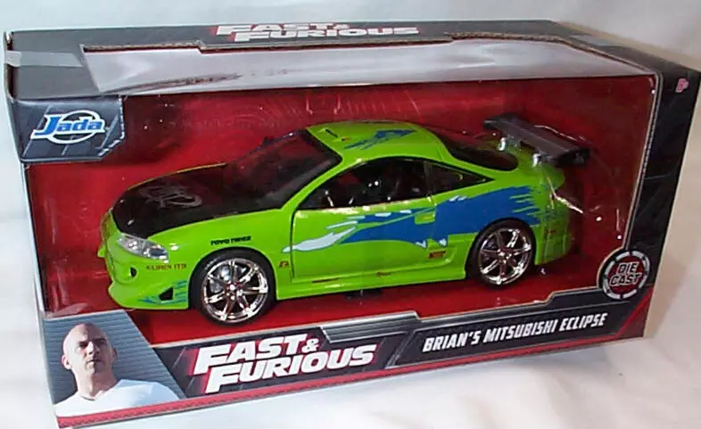 Jada Toys - Fast & Furious 1:24 Brians Mitsubishi Eclipse Voiture