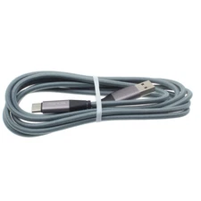 GRAY 6FT LONG TYPE-C CABLE FAST CHARGER POWER USB WIRE USB-C CORD for LG SAMSUNG