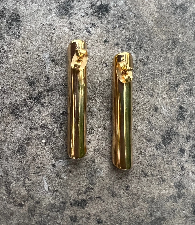 Biwa Pearl Post Earrings  1⅜" Length Aureus + Argent | Roost Overstock - Image 4 of 4