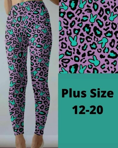 Purple Easter Bunny Leopard Print Women 
