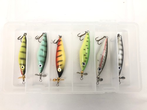 Lures for Bass Jig Head hard Swimbait, 6-Pack 6 Colors Plastic Bait