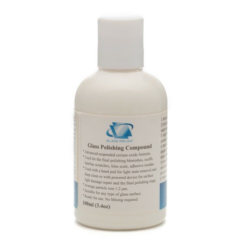 Fine grade glass polishing compound, Glass polishing solution, Glass polish - Picture 3 of 5