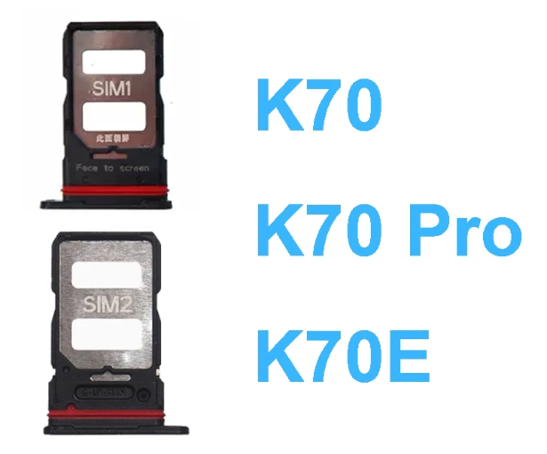 For Xiaomi Redmi K70 K70E Pro Sim Card Tray SIM Card Slot Sim Card