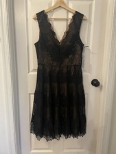 Simply Vera Vera Wang  Black Lace Sleeveless Dress 12