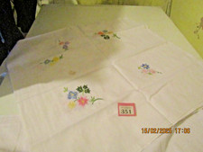 Vintage Hand Embroidered Tablecloth