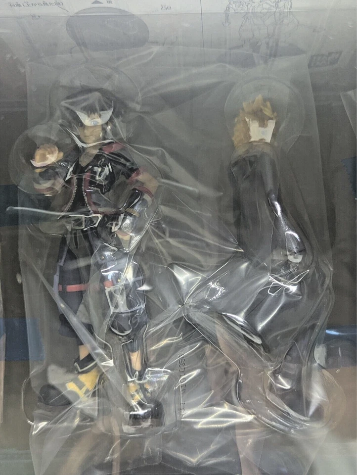 KINGDOM HEARTS Segunda Memoria Sora & Roxas Estatua Ichiban Kuji Premio Japón Nuevo Foto 2 de 4