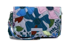 Bengal Lily Vera Bradley RFID All in One Crossbody Wristlet Wallet 3 in 1 NWT