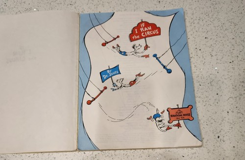 Vintage Dr. Seuss Book Club Edition "If I Ran The Circus" 1956-Renuewed 1984 - Picture 3 of 16