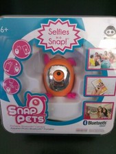 Snap Pets Dog Orange Pink Portable Blutooth Android Apple Compat Phone Camera
