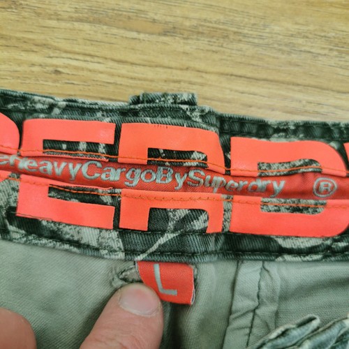 Superdry Cargo Shorts Herren L Large W34 Camouflage Core Heavy Cotton Utility Outdoor - Bild 4 von 13