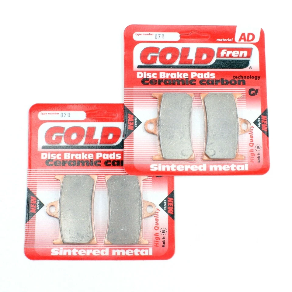 Juego de pastillas de freno GOLDfren cerámica para ambas pinzas delanteras AD-070 2 pares EBC FA69/2 Foto 2 de 3
