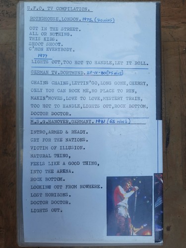 UFO 75-81 Unofficial VHS London Frankfurt Special TV Michael Schenker Rock Music - 第 2/5 張圖片