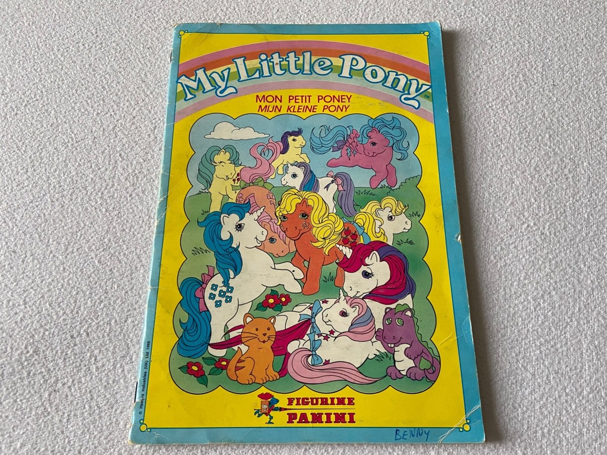 My Little Pony 1986 vintage PANINI used album book complete My Little Pony 1986 vintage PANINI used album book complete