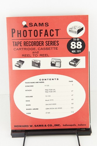 Sams Photofact Tape Recorder Series TR-76 to TR-99 *Select Volume* (Good) - Picture 16 of 31