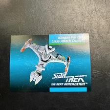 Jb101d Star Trek The Next Generation 1992 #033 Klingon Class Tech Cruiser