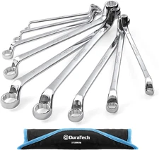 9 PCS Double Box End 75 Degree Deep Offset EXTRA LONG Wrench Set 6-23Mm - USA