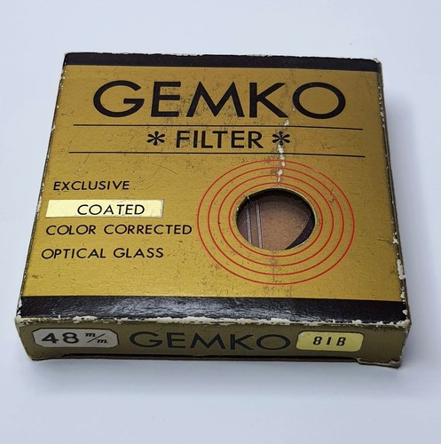 Genuine Gemko 48mm 81A 81-A 81 A Color Conversion Glass Lens Filter Japan 48 mm - Picture 1 of 1