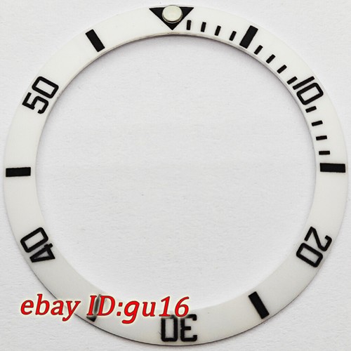 38mm Negro Blanco Azul Verde Oro Bisel Inserto Ajuste 40mm Reloj Automático - Imagen 73 de 102