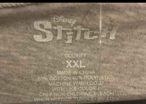 Disney Women’s Lilo and Stitch Short Sleeve T-Shirt- Junior Ladies Sizes 2xL - Picture 4 of 4