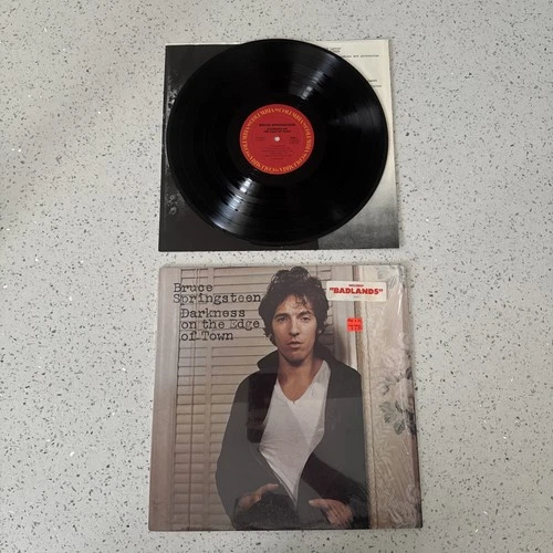 BRUCE SPRINGSTEEN Darkness On The Edge Of Town VINYL LP SHRINK HYPE STICKER