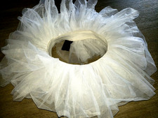 LEG AVENUE WOMENS ALL WHITE TUTU SKIRT HALLOWEEN FUN WEAR SHORT NEW NWOT