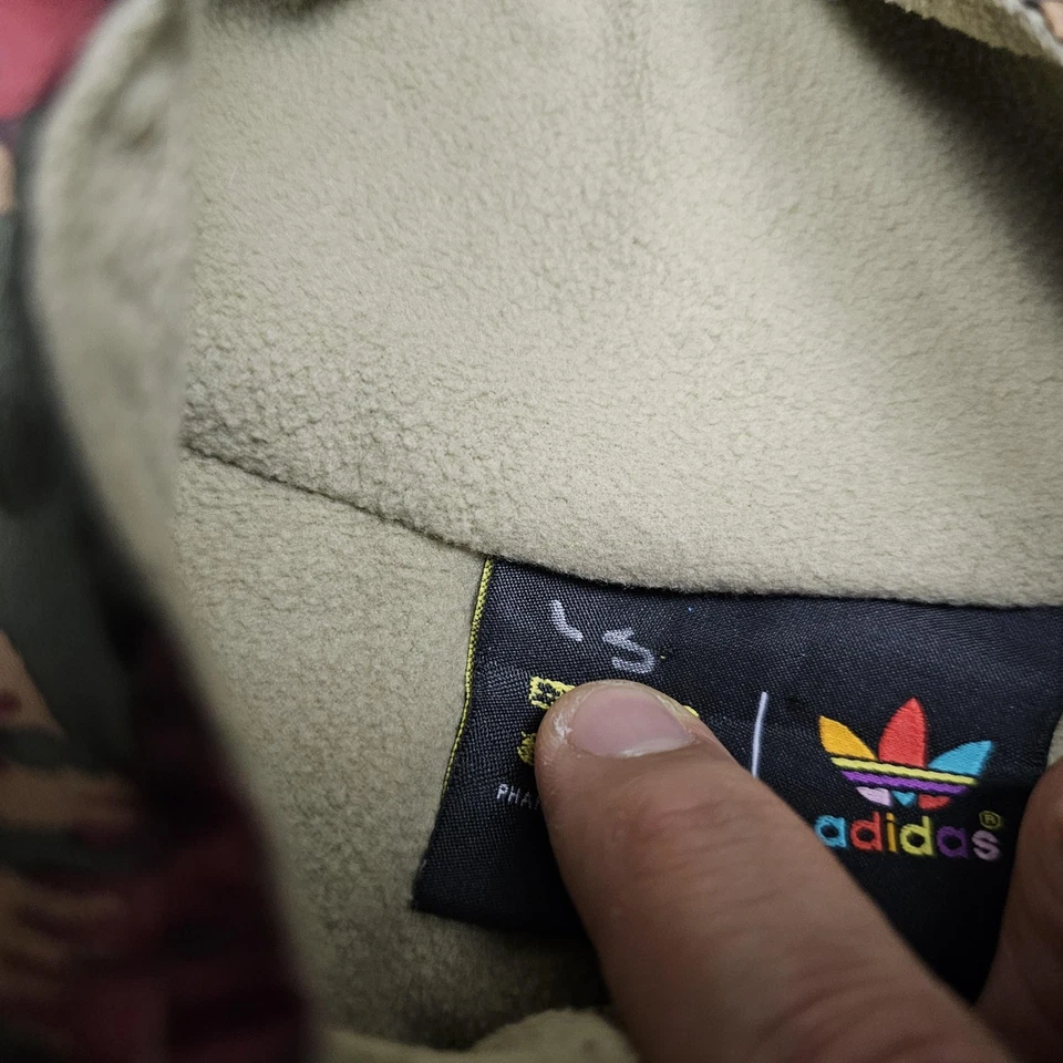 Adidas Pharrell Williams Jacket Mens Large Camo Pullover Fleece CY7871 Hiking - Image 4 of 4