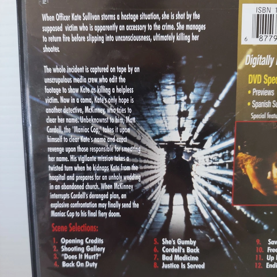 Maniac Cop 3 Badge of Silence DVD 90s Independent Horror Slasher Region 1 HTF - Image 3 of 4