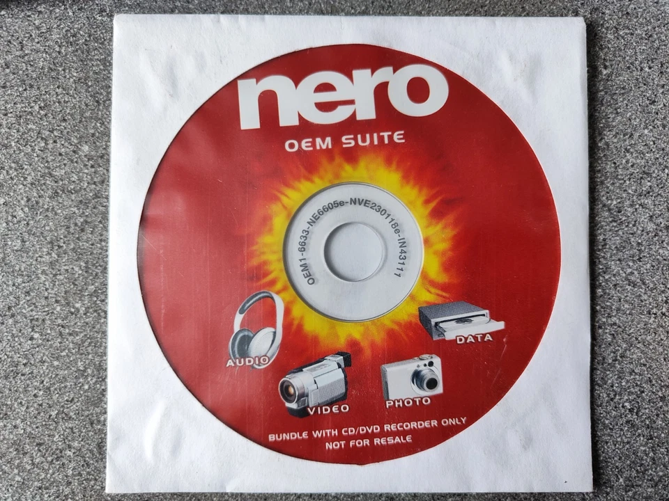 Nero Burning Rom 6 InCD OEM Suite Software CD - RETRO/VINTAGE FOR WINDOWS 95/98 - Image 3 of 3