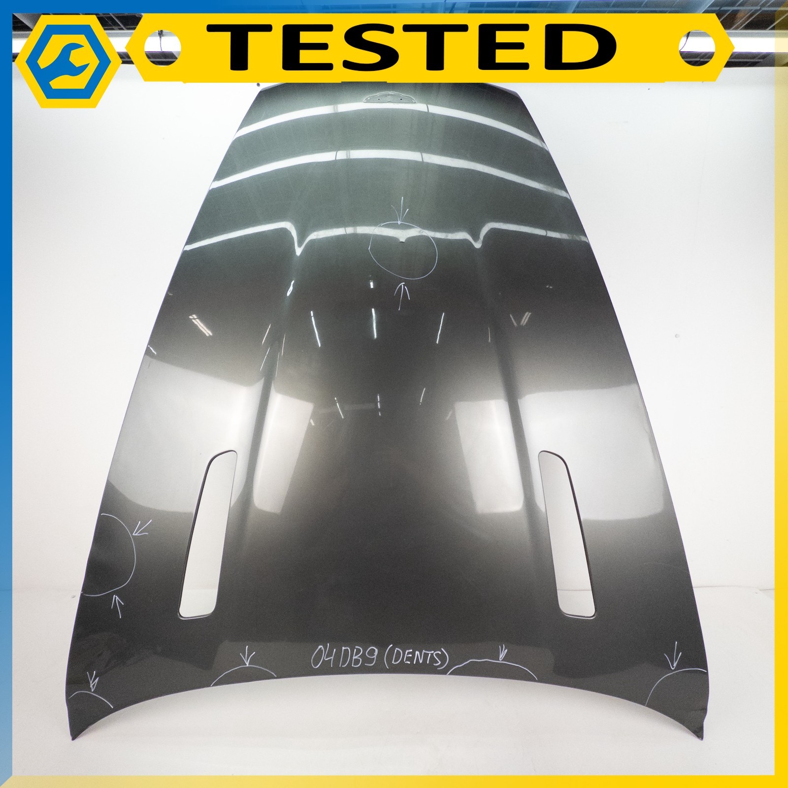 Aston Martin DB9 2005-2012 Front Engine lid cover Silver
