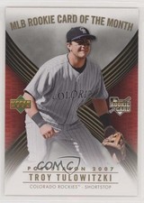 2007 Upper Deck MLB Rookie Card of the Month Troy Tulowitzki #ROM-7 RC 0s5. rookie card picture