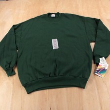 nwt ds JERZEES NuBlend 50/50 blend crewneck sweatshirt XL vtg 80s 90s usa blank