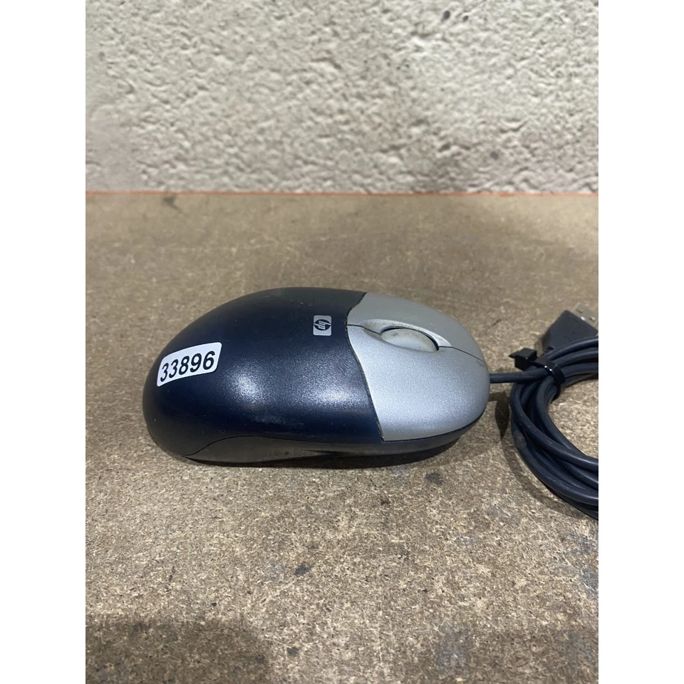 HP 265986-003 Optical Mouse Black USB Wired Scroll Wheel 2-Buttons for Desktop - Image 3 of 4