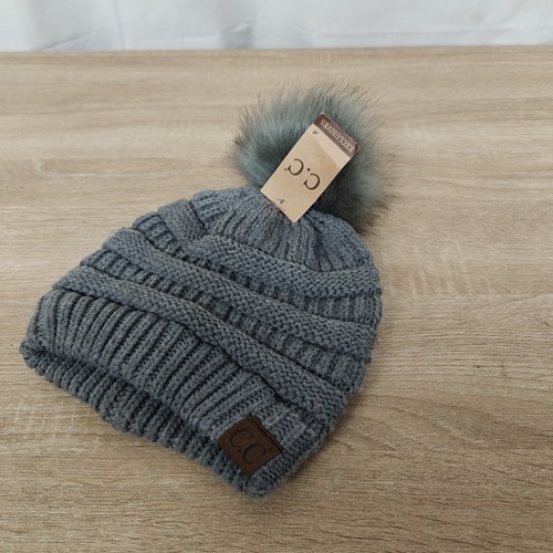 CC Beanie Classic Matching Fur Pom Beanie...Grau - Bild 4 von 6