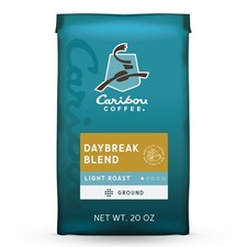 Caribou Coffee Daybreak Blend Premium Light Roast Ground Coffee, Arabica, 20 oz 10.50 per pound