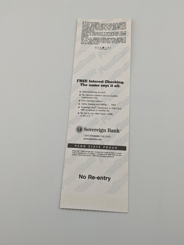 Penn State Akron Football Ticket Stub 9/2 2006 QB Anthony Morelli 1st Start Stub - Picture 2 of 3