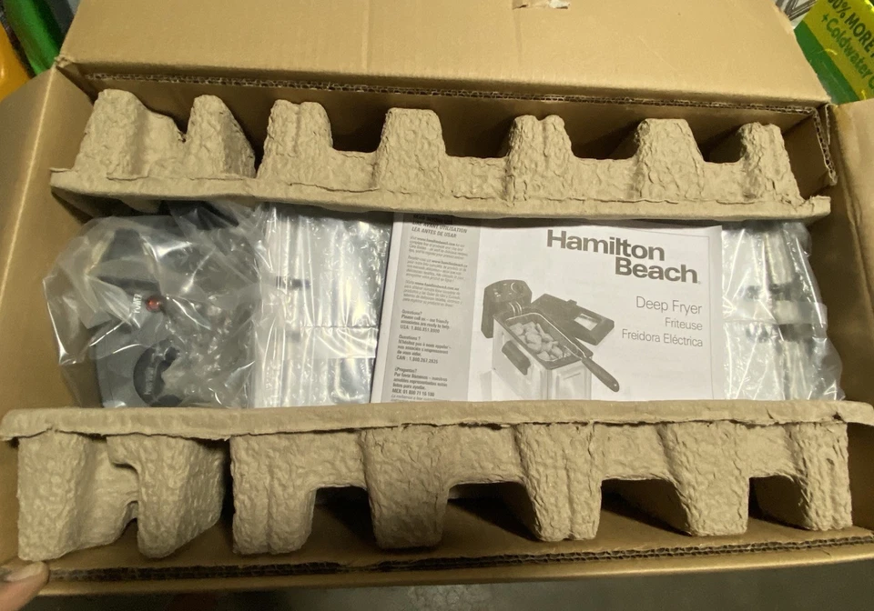 FREIDORA DE ACEITE HAMILTON BEACH MODELO 35030 CAPACIDAD 12 TAZAS - ACERO INOXIDABLE Foto 3 de 3