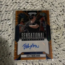 Kyle Manzardo 2025 Panini Orange Prizm Sensational Signatures /99