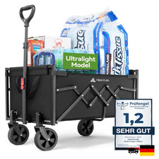 HIKENTURE Bollerwagen 65L 100KG Faltbar Leicht